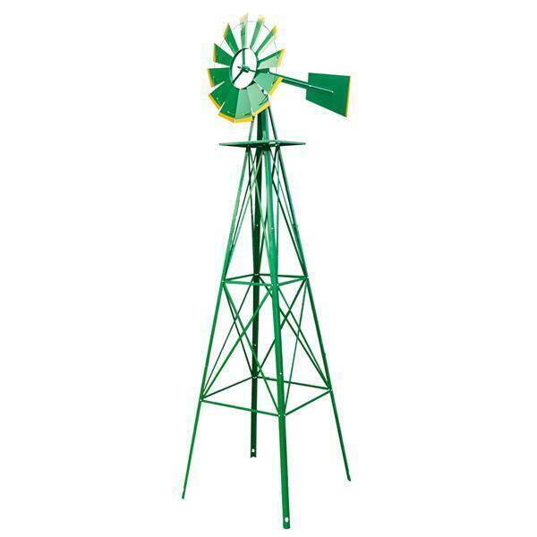 green garden windmill